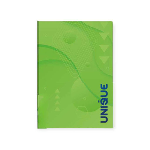 Picture of A4 UNIQUE LINED GLUED NOTEBOOK 96PGS GREEN